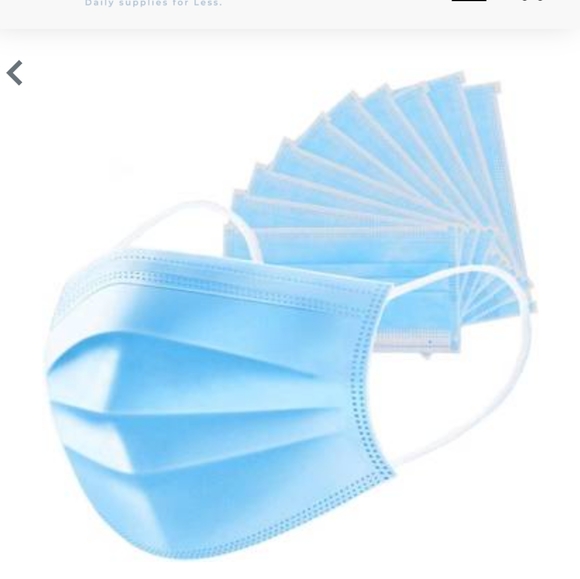 Blue Disposable 3 Ply Face Mask